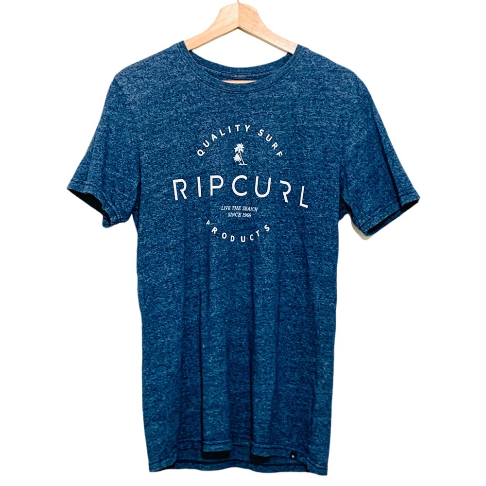 Rip Curl Men's Blue Gray Short Sleeve T-Shirt Size Small
